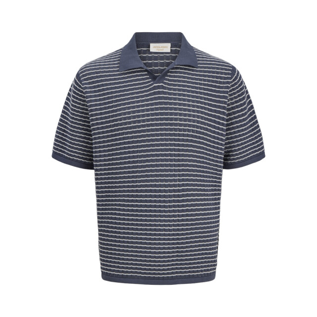 Jack & Jones Jornantucket knit split neck polo dessin 5369.39.0022 large