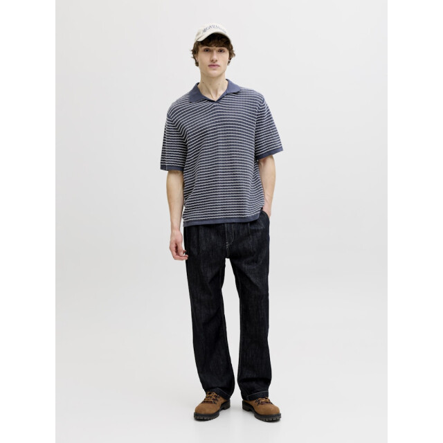 Jack & Jones Jornantucket knit split neck polo dessin 5369.39.0022 large