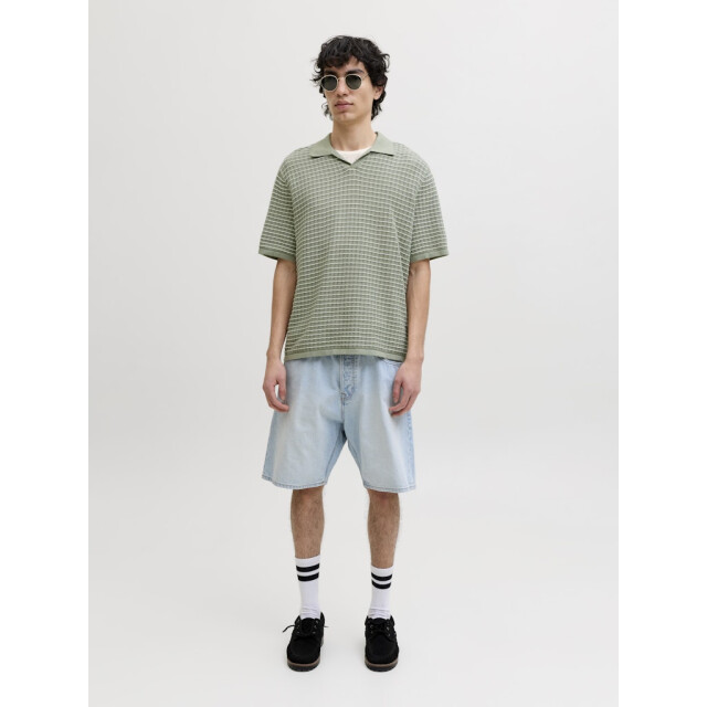 Jack & Jones Jornantucket knit split neck polo dessin 5369.29.0016 large