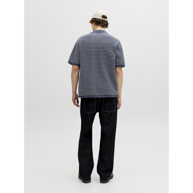 Jack & Jones Jornantucket knit split neck polo dessin 5369.39.0022 large