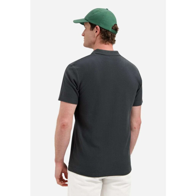 No Excess Polo short sleeve jacquard dark steel 31380310-124 large