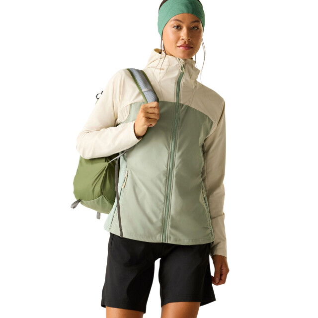 Dare2b Dames nomadic zachte shell jas UTRG12983_almondmilkglaciergreen large