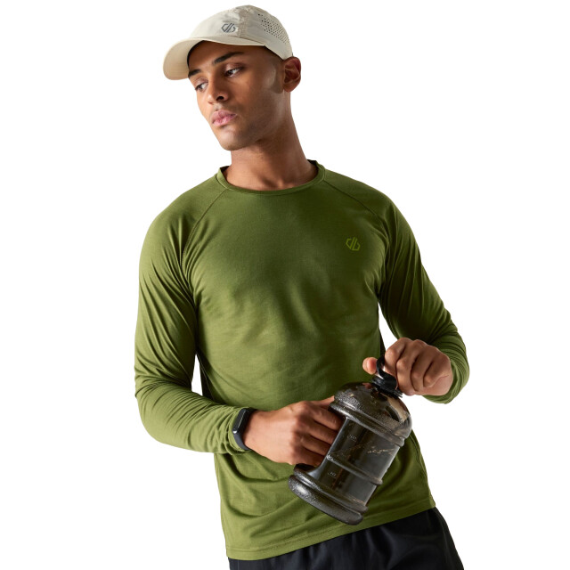 Dare2b Heren agile t-shirt met lange mouwen UTRG12438_nephritegreen large