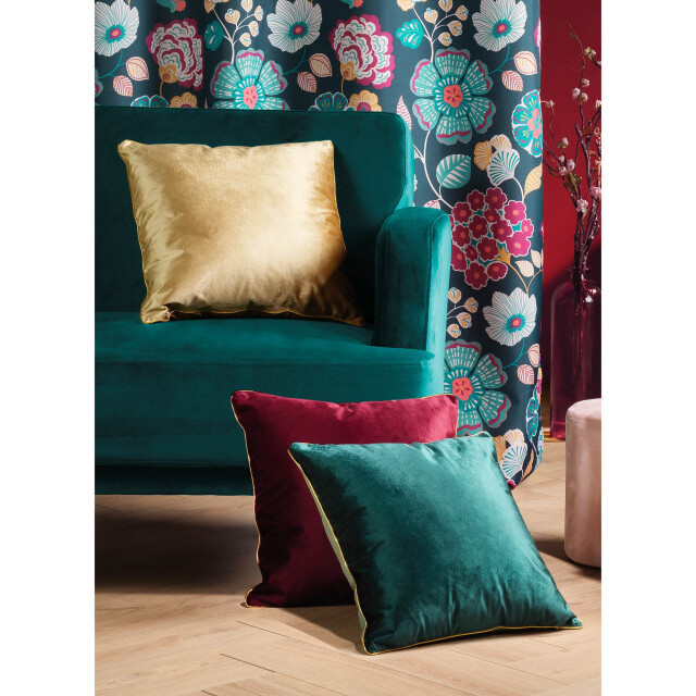 Casa di Elturo Velvet kussen gold ocre – oker/goud 45 x 45 cm (incl. vulling) 2171481 large