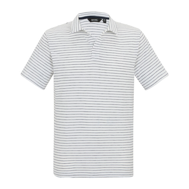 Regatta Heren hadvo gestreept poloshirt UTRG12980_whitenavy large