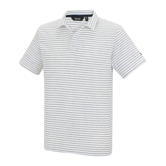 Regatta Heren hadvo gestreept poloshirt UTRG12980_whitenavy large