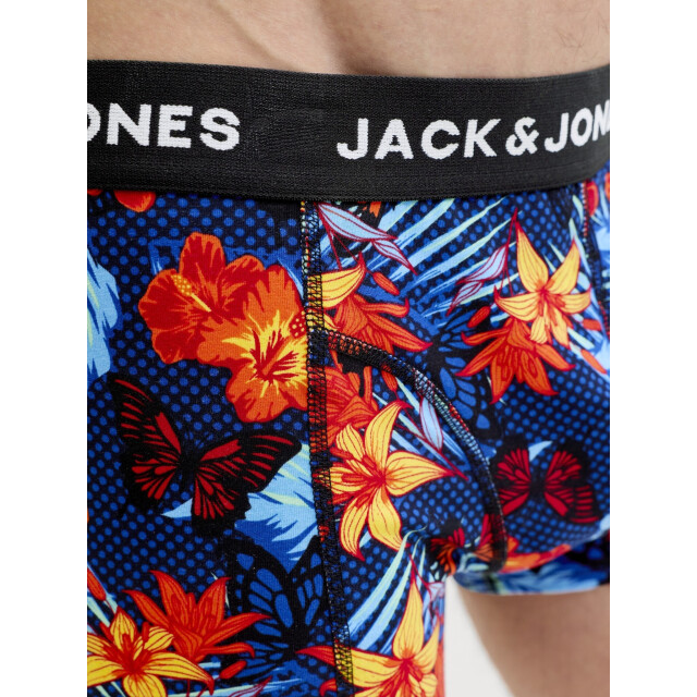 Jack & Jones Heren boxershorts effen trunks jacozzie 5-pack donkerblauw/zwart gebloemd/effen 12307722-Navy Blazer large
