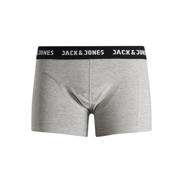 Jack & Jones Heren boxershorts trunks jacanthony 3-pack effen grijs/donkerblauw/zwart 12160750-Black large