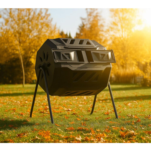 Westmann Vita kunststof compostvat voor humus 2 compostbakken 160 liter 3565656 large