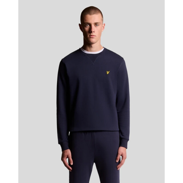 Lyle and Scott Ml424vog crew neck navy z99 heren sweater  Navy Z99/ML424VOG Crew Neck large