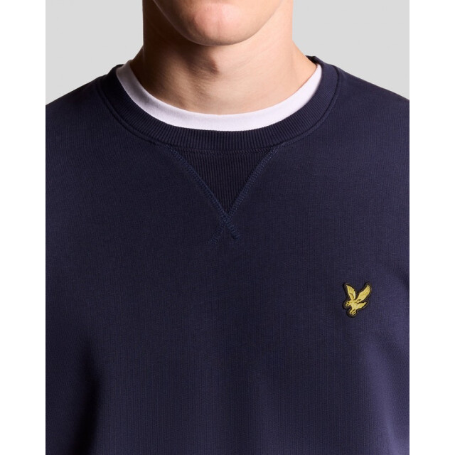 Lyle and Scott Ml424vog crew neck navy z99 heren sweater  Navy Z99/ML424VOG Crew Neck large
