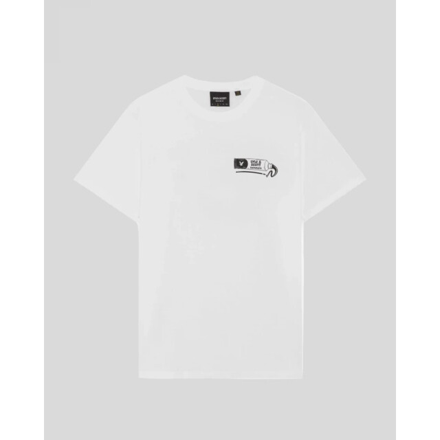 Lyle and Scott Ts2422v toothpaste graphic white black w104  t-shirt fancy White Black W104/TS2422V Toothpaste Graphic large