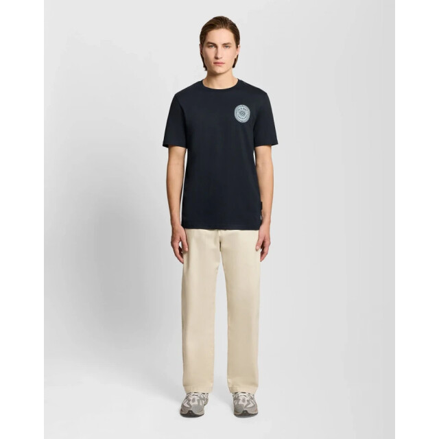 Lyle and Scott Ts2403v borders label graphic dark navy z271 t-shirt fancy Dark Navy Z271/TS2403V Borders Label Graphic large