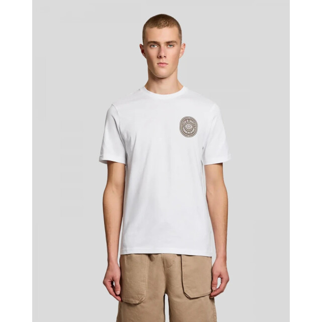 Lyle and Scott Ts2403v borders label graphic white 626 t-shirt fancy White 626/TS2403V Borders Label Graphic large
