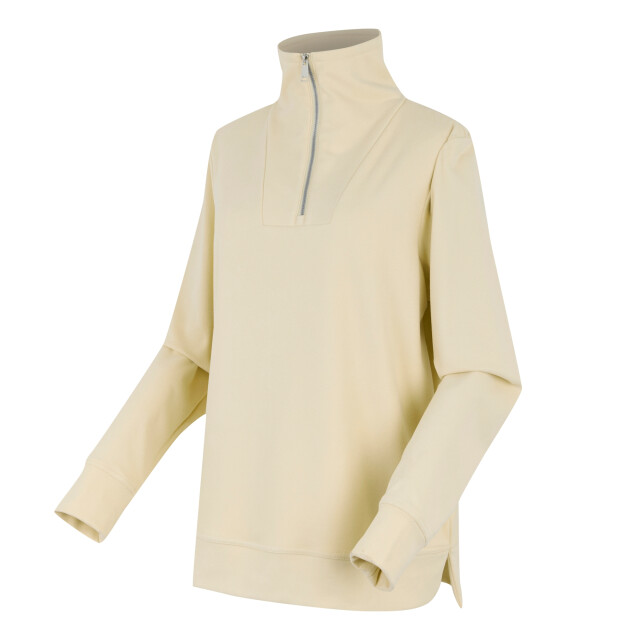 Regatta Dames demmi quarter zip fleece top UTRG12072_lightvanilla large