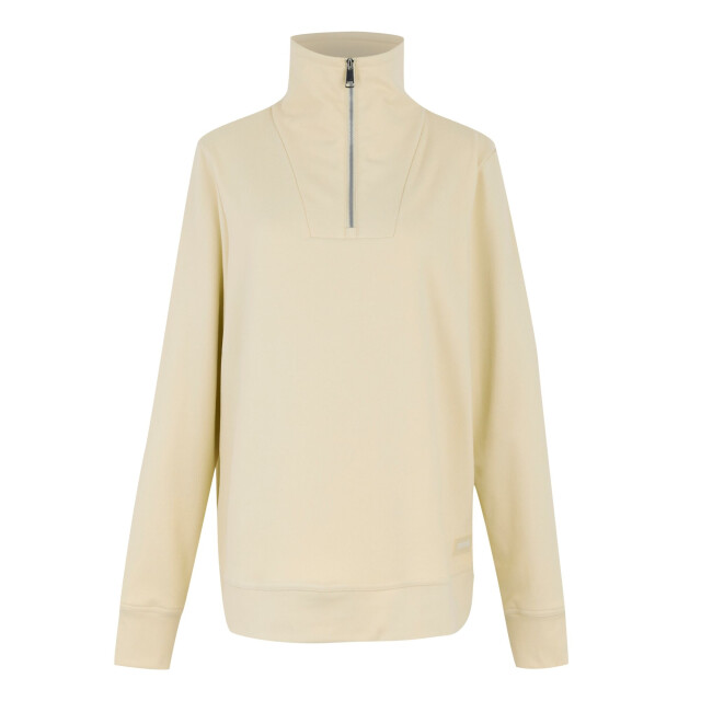 Regatta Dames demmi quarter zip fleece top UTRG12072_lightvanilla large