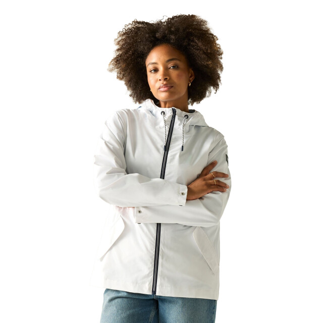 Regatta Dames bayletta grid distress waterdichte jas UTRG12749_white large