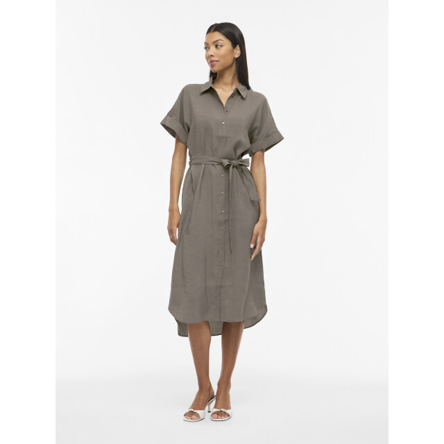 Vila Vihula s/s midi shirt dress noos 14111774 large