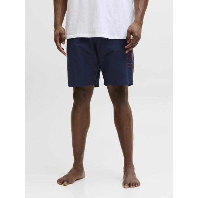 Jack & Jones Heren plus size zwemshort jpstmaui wave logo donker 12297961-Navy Blazer large