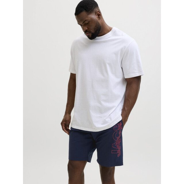 Jack & Jones Heren plus size zwemshort jpstmaui wave logo donker 12297961-Navy Blazer large