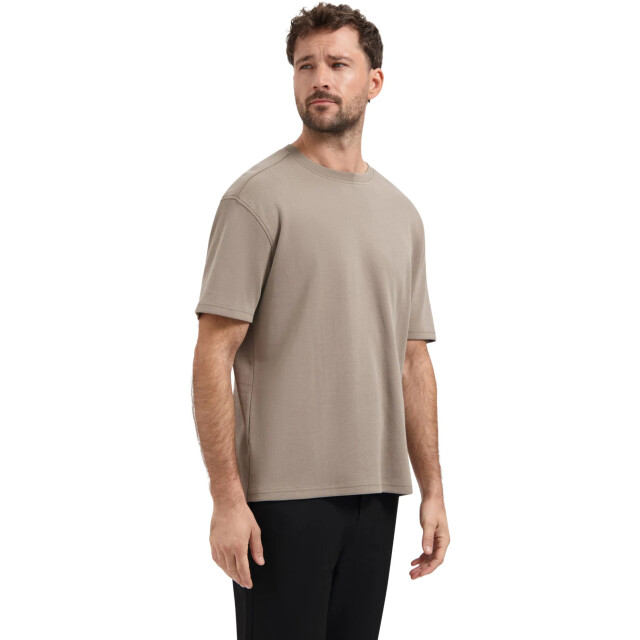 No Excess T-shirt crewneck solid heavy interl clay 30341161-018 large