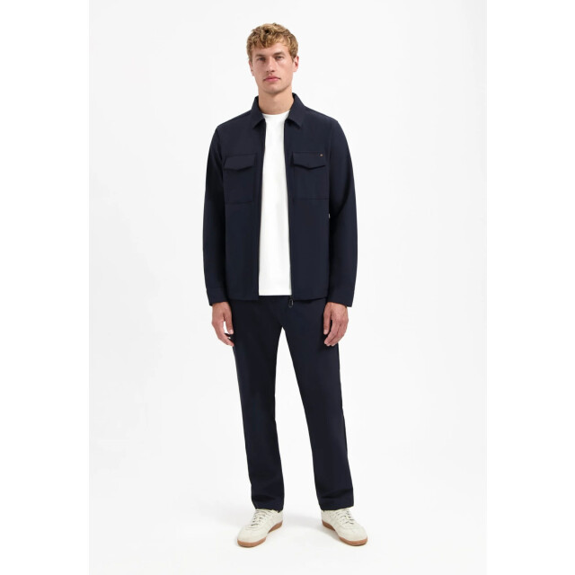 No Excess Overshirt full zipper stretch sedoc night N5104-078 large