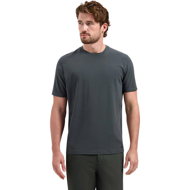 No Excess T-shirt crewneck solid basic stretc dark steel N3403-124 large