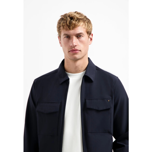 No Excess Overshirt full zipper stretch sedoc night N5104-078 large