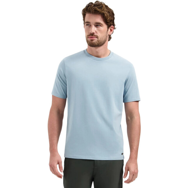 No Excess T-shirt crewneck solid basic stretc dusty blue N3403-138 large