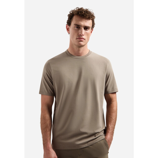 No Excess T-shirt crewneck solid basic stretc clay N3403-018 large