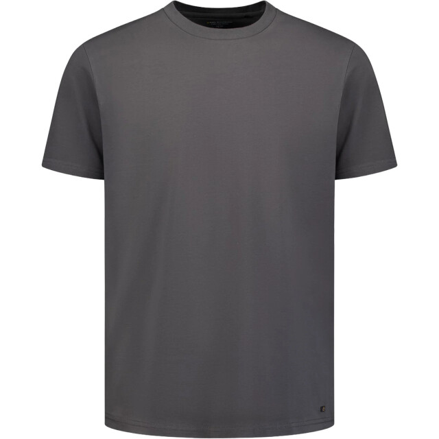 No Excess T-shirt crewneck solid basic stretc dark steel N3403-124 large