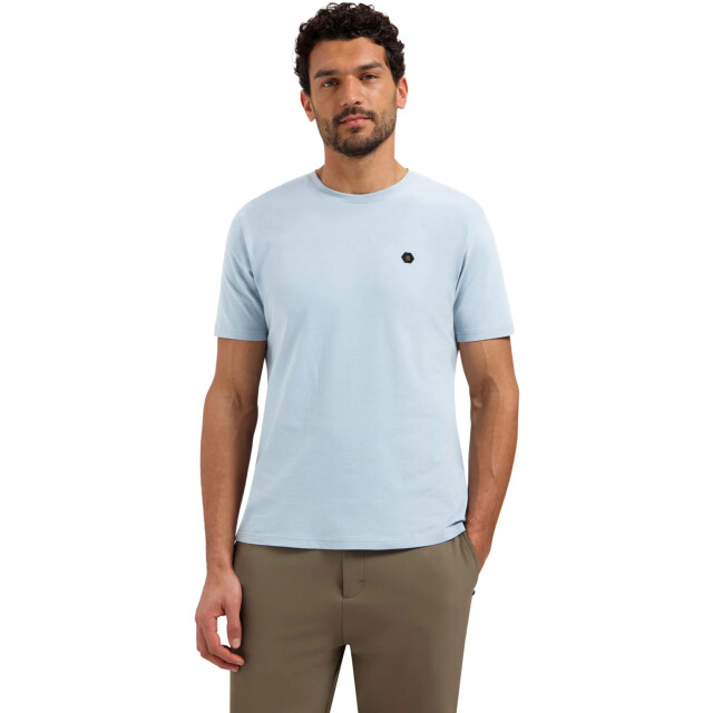 No Excess T-shirt crewneck peached dusty blue N3675-138 large