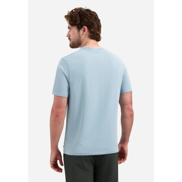 No Excess T-shirt crewneck solid basic stretc dusty blue N3403-138 large