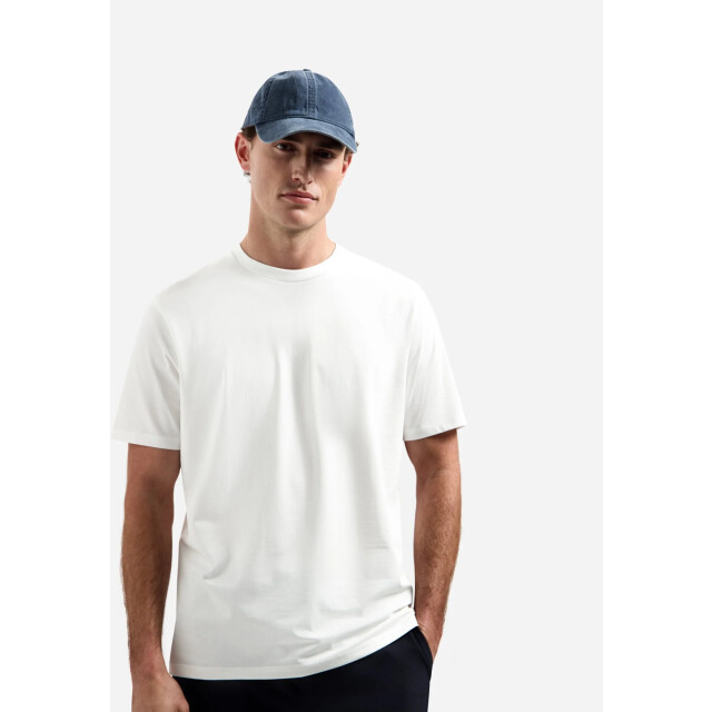 No Excess T-shirt crewneck solid basic stretc white N3403-010 large