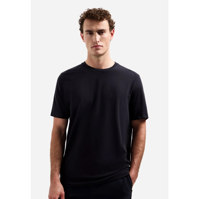 No Excess T-shirt crewneck solid basic stretc black N3403-020 large