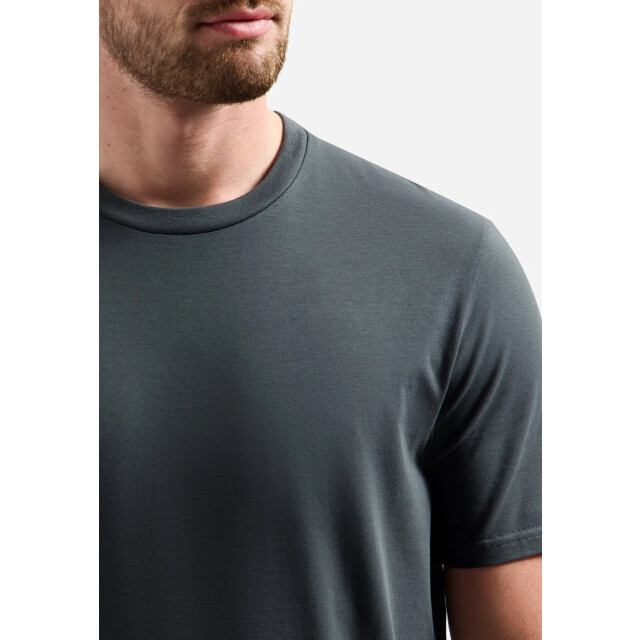 No Excess T-shirt crewneck solid basic stretc dark steel N3403-124 large