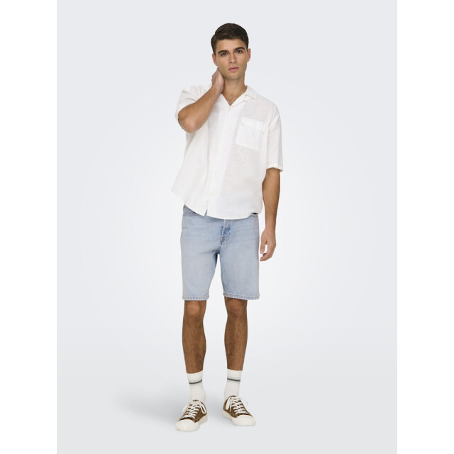 Only & Sons onsedge lb 2041 tai dnm shorts noos 22032041 light blue denim 05411.260.0014 large