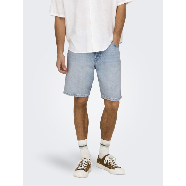 Only & Sons onsedge lb 2041 tai dnm shorts noos 22032041 light blue denim 05411.260.0014 large