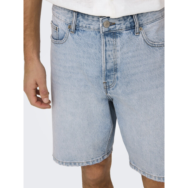 Only & Sons onsedge lb 2041 tai dnm shorts noos 22032041 light blue denim 05411.260.0014 large
