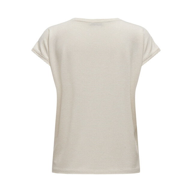 Only onlclaudia life s/s glitter top noo 15318422 gold lurex stripe 06011.198.0196 large