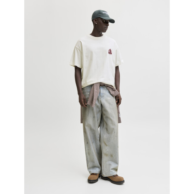 Jack & Jones jormaine back tee ss crew neck sn 12291780 cloud dancer 05011.112.0122 large