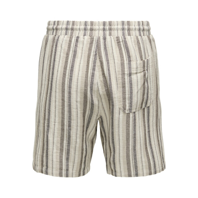 Only & Sons onstrev life reg stru stripe shorts 22026950 gardenia 05414.840.0248 large