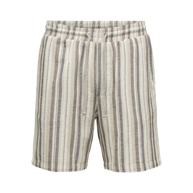 Only & Sons onstrev life reg stru stripe shorts 22026950 gardenia 05414.840.0248 large