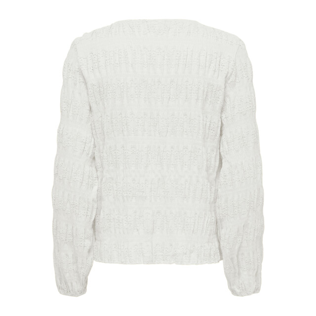 Jacqueline de Yong sally l/s top jrs 15369941 cloud dancer 06012.198.0177 large