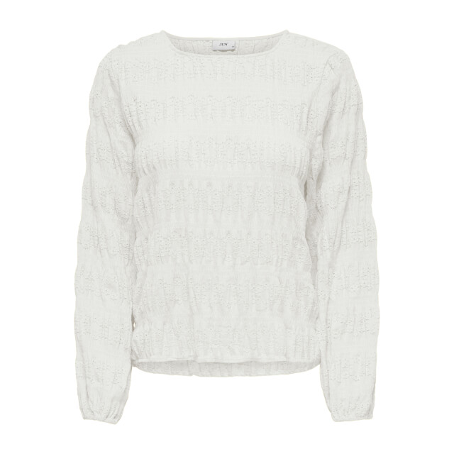 Jacqueline de Yong sally l/s top jrs 15369941 cloud dancer 06012.198.0177 large