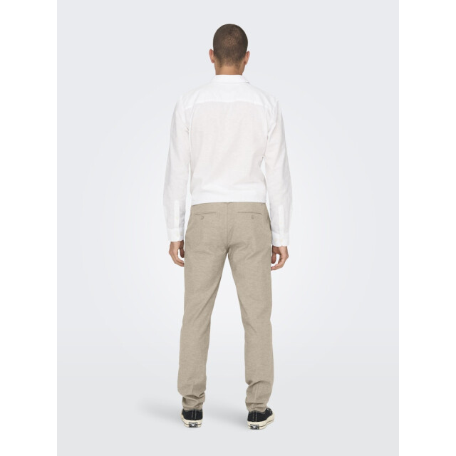 Only & Sons onsmark tap 0011 cotton linen pant 22024937 elmwood 05519.840.0044 large