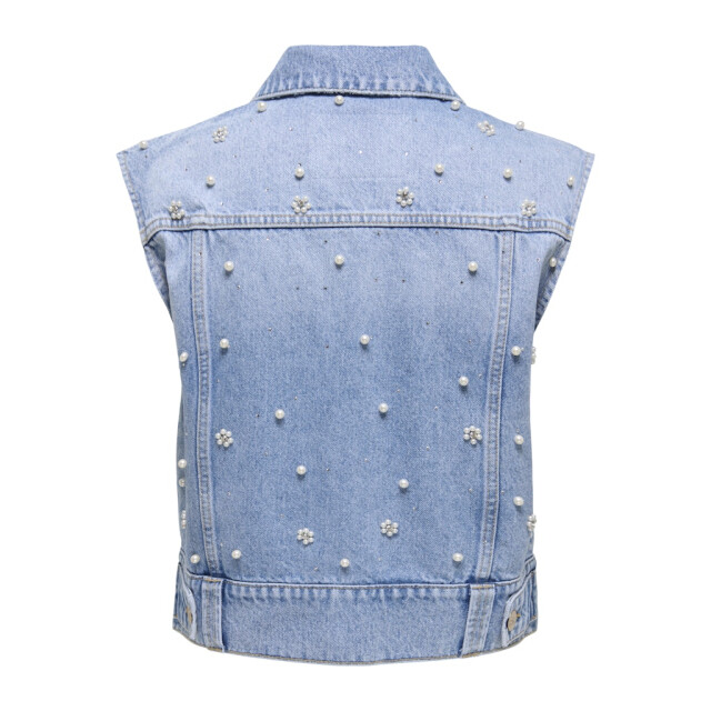 Only onlonur pearl deco dnm vest red dot 15366346 light blue denim 06226.260.0159 large