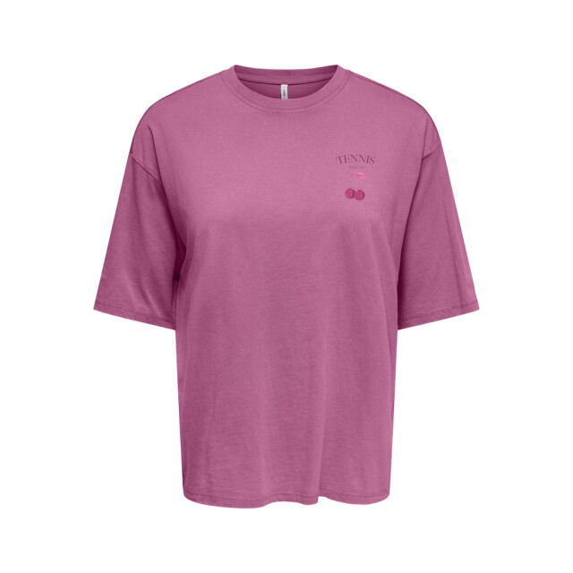 Only onlshania s/s print top box jrs 15372195 wild orchid 06011.620.0076 large