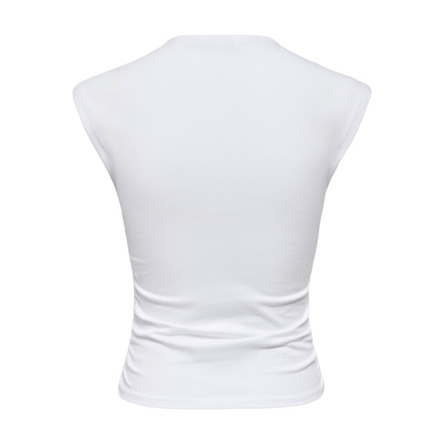 Only onlmira capsl ruching top jrs noos 15367938 white 06011.100.0282 large