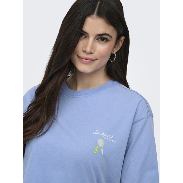 Only onlshania s/s print top box jrs 15372195 ultramarine 06011.211.0100 large